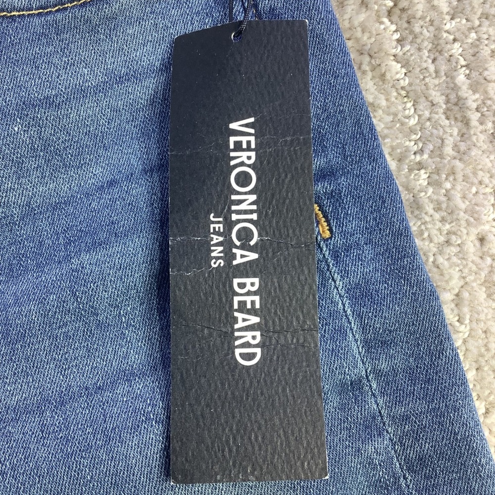 Veronica Beard Carson High Rise Ankle Flare Jeans French Kiss Blue Size 28 NWT - Picture 4 of 16